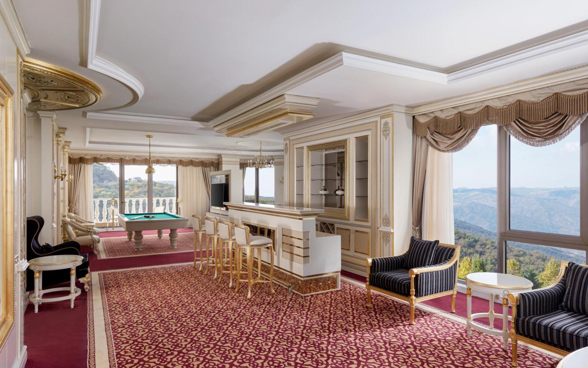 Shamakhi Palace Sharadil Seredil Eksteriør billede A 3D rendering of a living room